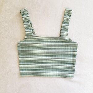 AMERICAN EAGLE 90'S STRIPPED CROP TOP
